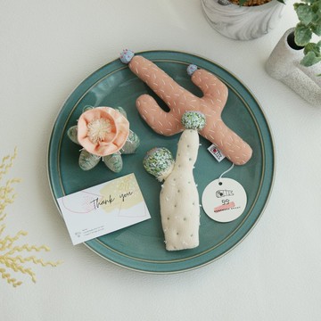 嬰兒禮物仙人掌撥浪鼓套裝