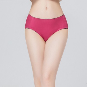 窈窕美臀抑菌中腰內褲(醇酒紅 女 M-2XL)