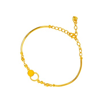 Jove gold JoveGold漾金飾 心有引力黃金手環