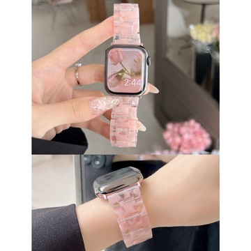 夏季清涼亞克力iwatch錶帶 適用於 iwatch/applewatch+全系列通用（附調節器）