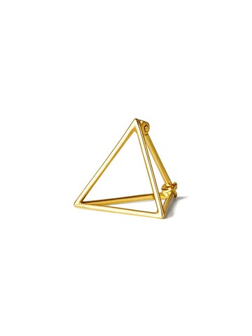 Shihara - Triangle Earring 15 - women - 18kt Yellow Gold - One Size - Metallic