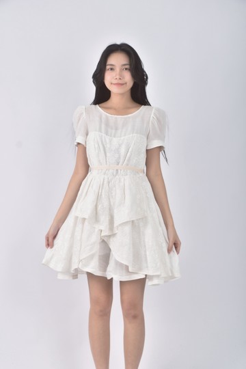 (S) jorya質感白色洋裝