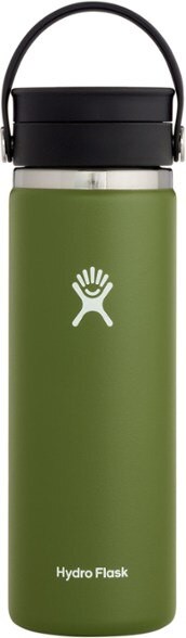 【【蘋果戶外】】Hydro Flask【旋轉咖啡蓋 / 寬口 / 591ml】20oz 橄欖綠 美國不鏽鋼保溫保冰瓶 保冷保溫瓶 不含雙酚A