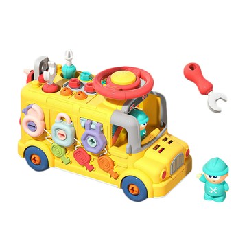 Mesenfants 智趣拆裝工程車 玩具車 擰螺絲 仿真螺絲起子 鎖螺絲 拼裝玩具 男孩生日禮物