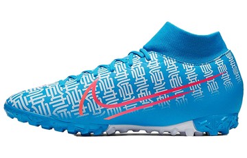NIKE MERCURIAL SUPERFLY 7 CR7 TF TURF BLUE PINK