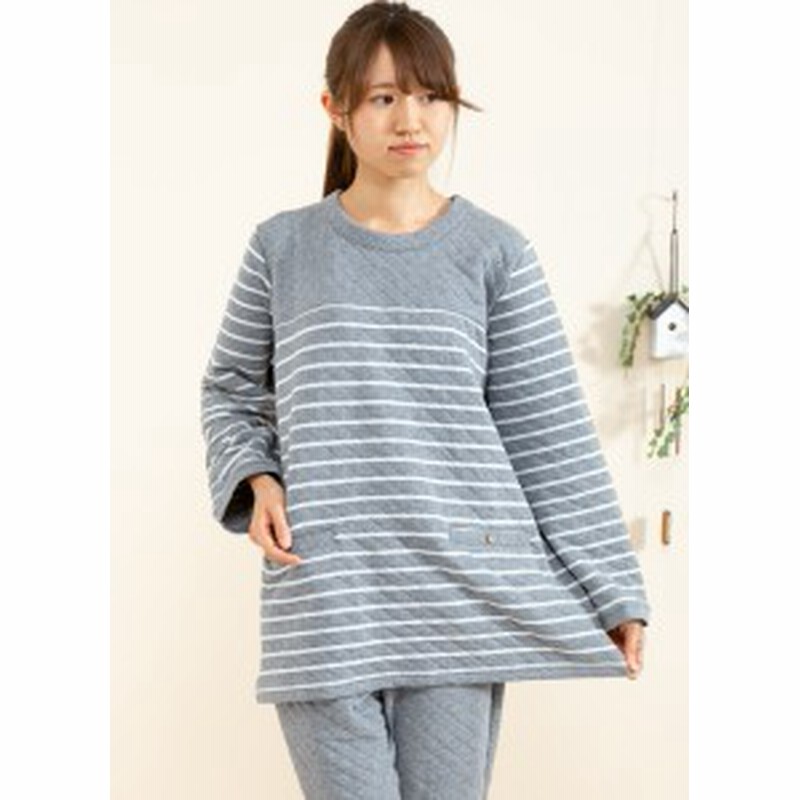 肌にやさしい綿100 ニットキルト パジャマ レディース 冬 ボーダー 冬向き ナイトウェア ルームウェア 部屋着 Sサイズ Llサイズ 通販 Lineポイント最大1 0 Get Lineショッピング