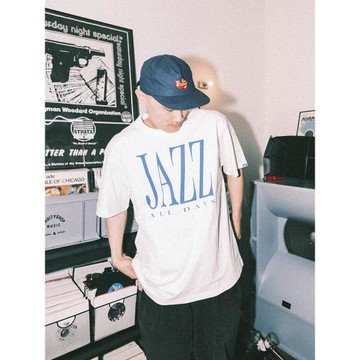 (免運)fRUITYSHOP | JAZZ ALL DAYS 純棉圓領套頭短袖Tee