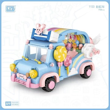樂高 其他/周邊 LOZ微型積木彩虹車
