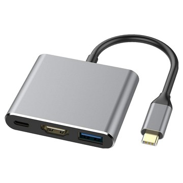 YUNMI USB Type-C轉HDMI 數位影音轉接線 灰色  1個  單一商品