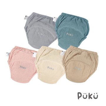 【PUKU 藍色企鵝】雲感波浪學習褲(四層紗)-(多款)