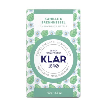 KLAR SEIFEN 植萃洗髮皂 100g 洋甘菊 & 蕁麻 (敏感頭皮適用) 德國製造  1個