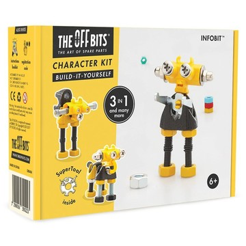 THE OFF BITS 機械積木 資資機器人  混合顏色  1個