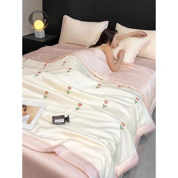 水洗天絲夏被可機洗空調被夏季雙人薄被子芯夏天冰絲夏涼被四件套