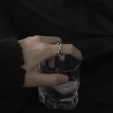 鍊條鈦鋼戒指 冷淡風 戒指男 戒指女 男生戒指 鋼戒 鋼戒男 飾品 男生飾品 鈦鋼飾品 男戒 United Freak