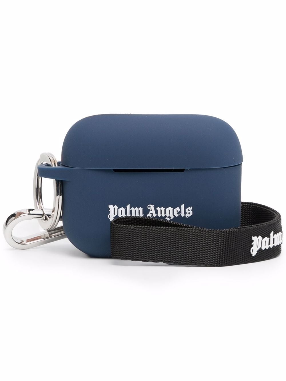 Palm Angels - logo-print Airpods Pro case - unisex - Silicone - One Size - Blue