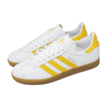 休閒鞋 Gazelle 男鞋 女鞋 白 黃 復古 皮革 膠底 德訓鞋 IH0379