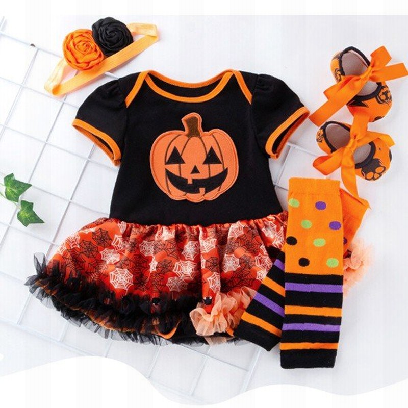 ワンピース ハロウィン カバーオール 衣装 仮装 子供用 キッズ ハロウィーン Baby コスプレ Halloween パーティー イベント ４点セット 半袖 通販 Lineポイント最大0 5 Get Lineショッピング