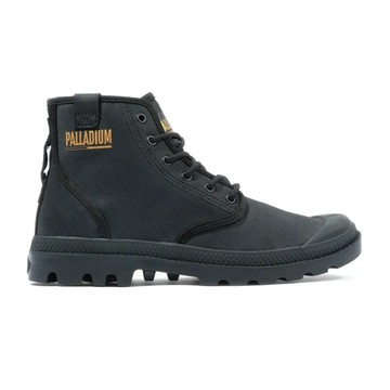 PALLADIUM 休閒鞋 PAMPA HI COATED 黑色 橡膠大底 高筒軍靴 女 74375-008