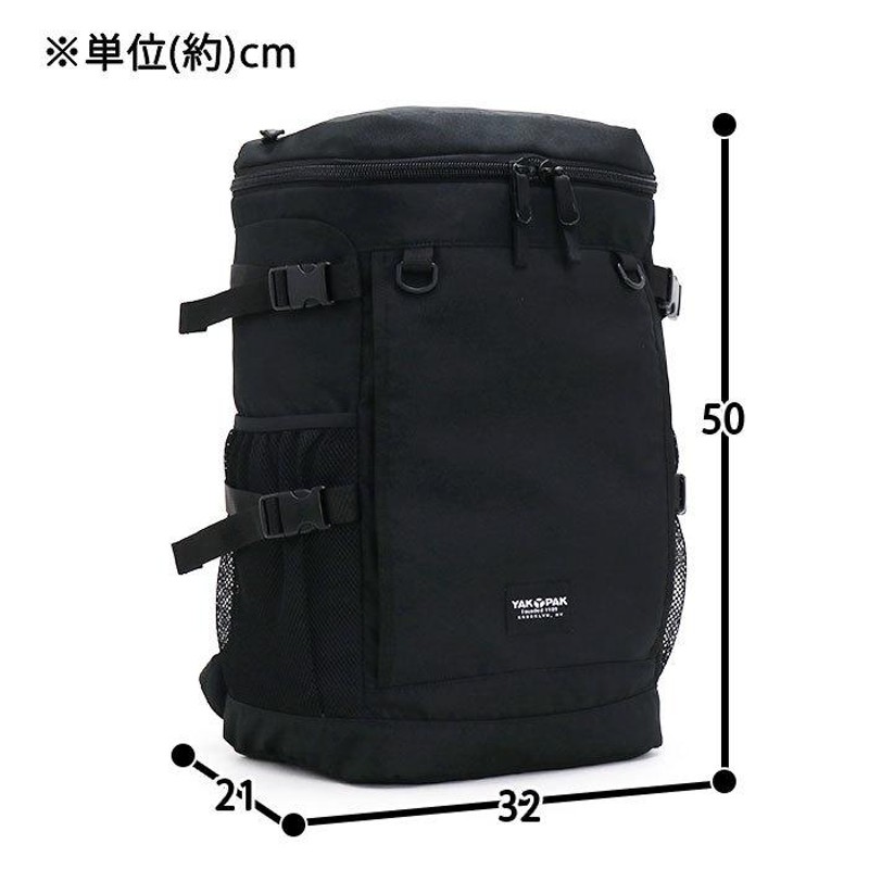 YAKPAK リュックサック ヤックパック スクエア boxリュック 34L 大容量