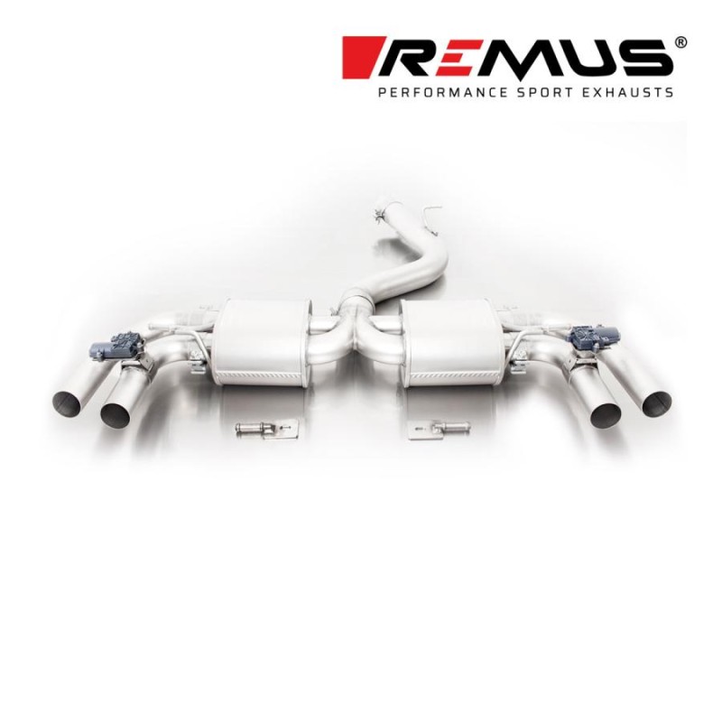 REMUSセンター+リアマフラー RS3(8V)スポーツバック 2.5用 Φ84