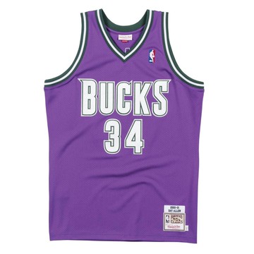 M&N Authentic球員版復古球衣 公鹿隊 00-01 #34 Ray Allen