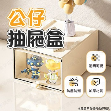 【🇹🇼拉手抽屜設計！現貨免運 快速出貨】公仔盒 公仔收納盒 盲盒收納盒 公仔收藏盒 手辦收納盒 桌面展示盒