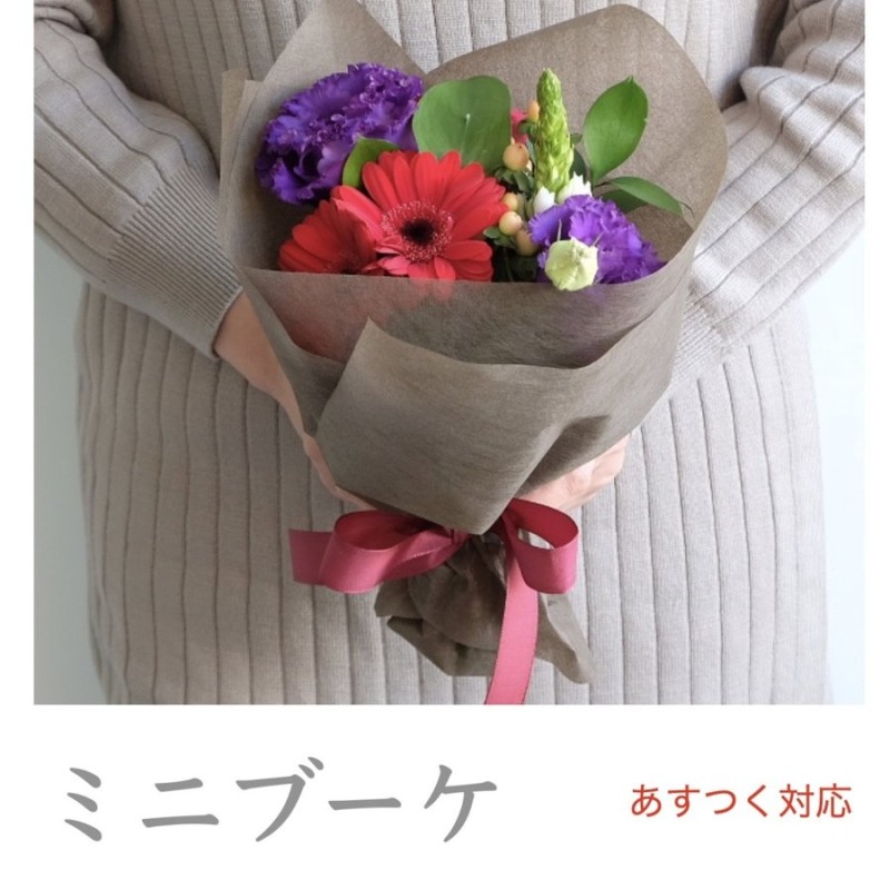 ミニブーケ ミニ花束【12時まであすつく対応】季節の花ギフト お祝 誕生日 結婚 記念日 感謝 送別 退職 発表会 出産 女性 男性 フラワーギフト  通販 LINEポイント最大0.5%GET | LINEショッピング