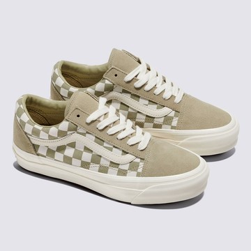 MTE Old Skool 卡其色棋盤格滑板鞋
