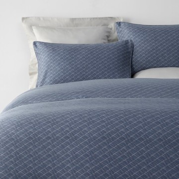 伊登200織天絲床包兩用被組加大 夜雨