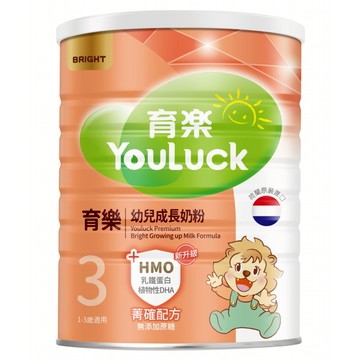 YouLuck 育樂 幼兒成長奶粉 BRIGHT 菁確配方 1~3歲  800g  1個