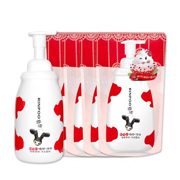 【潤波】沐浴慕絲超值組合850mlx1瓶+700mlx4包 (多款任選)