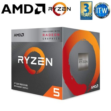 【蝦皮直營】AMD Ryzen 5-3400G 四核心 中央處理器 3400G 廠商直送