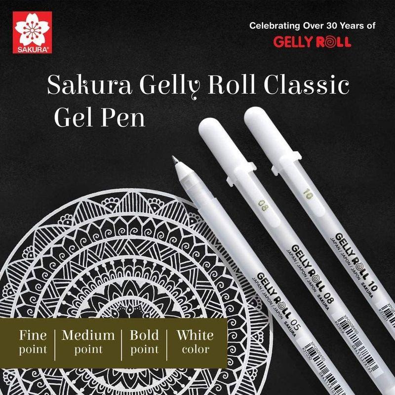 サクラクレパス SAKURA Gelly Roll Classic White 3サイズセット ジェルボールペン ゲリーロール XPGB-3