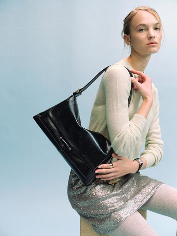 Sac de Jardin Large Shoulder Bag - Noir