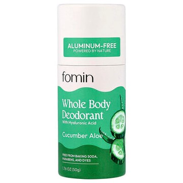 fomin, 全身淨味劑，無鋁，黃瓜蘆薈香，1.76 盎司（50 克）