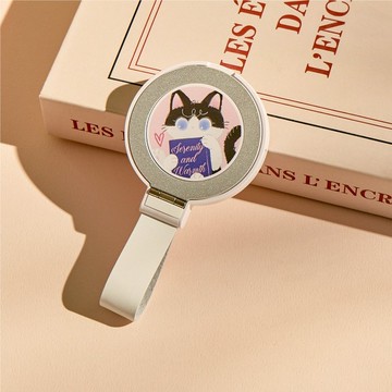 wwiinngg愛看書的賓士貓15W磁吸支架無線充電器