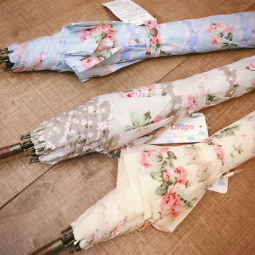 外貿出口原單創意小清新文藝風氣質淑女花傘長柄傘晴雨傘晴雨二用