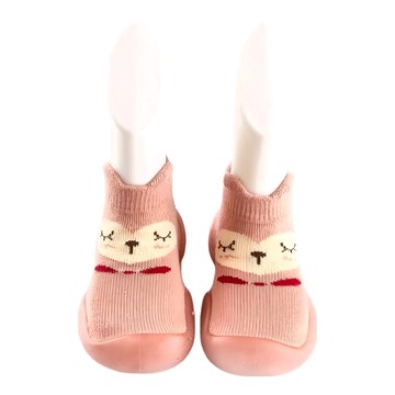 寬頭防滑透氣膠底學步鞋 高筒襪鞋  26~27(15.5cm)  粉色