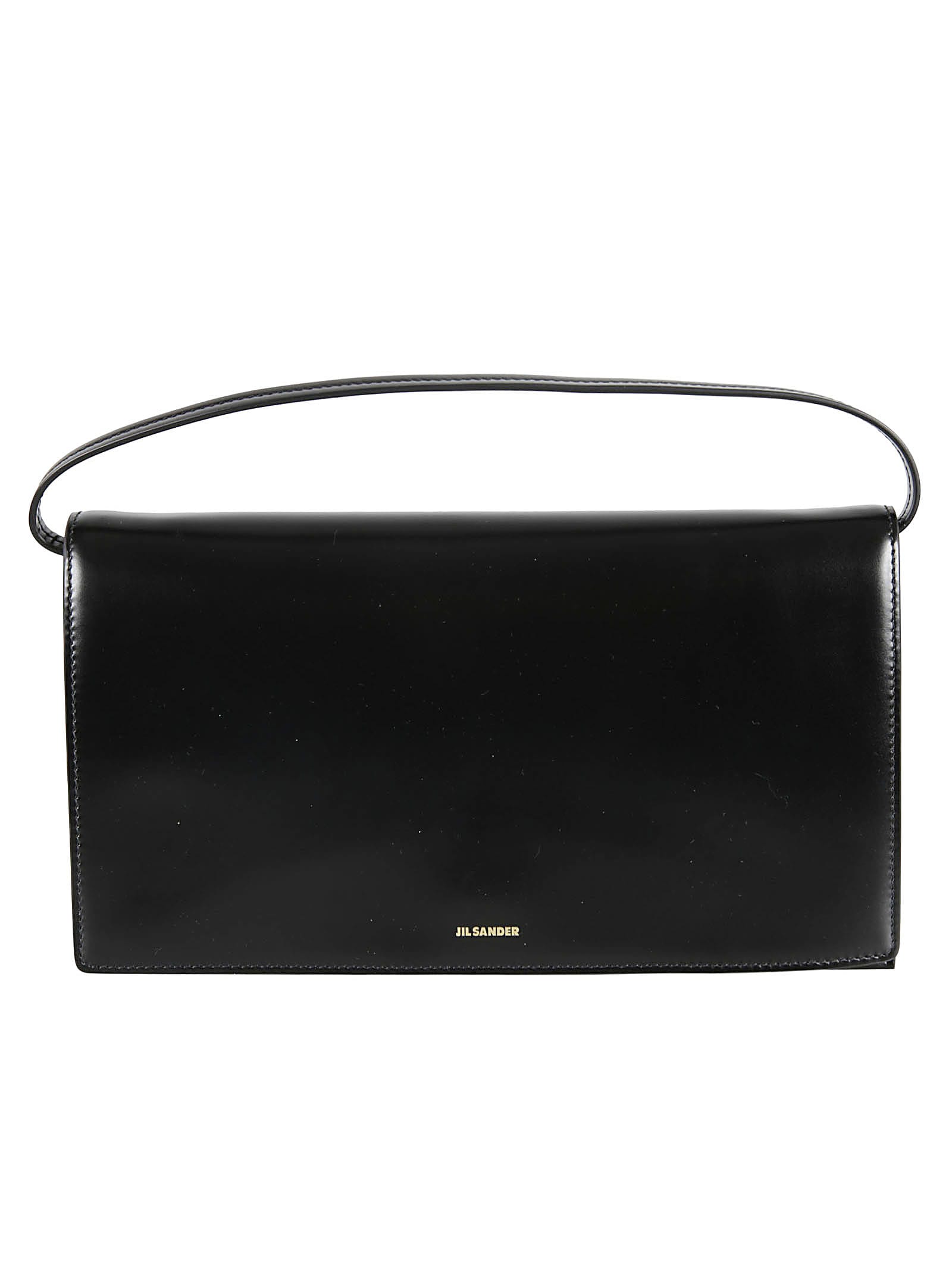 Jil Sander Flap Logo Shoulder Bag