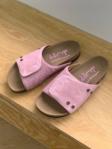 日系復古 星空倒影反毛拖鞋