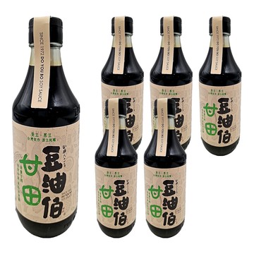 豆油伯 甘田釀造醬油 薄鹽  300ml  6瓶