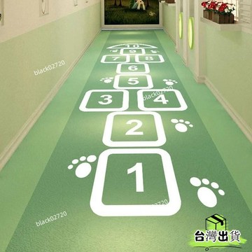 台灣免運24H🔥學校兒童遊戲跳房子跳格子數字貼紙幼兒園地麵地貼敎室創意自粘厷 WACRHBDSIUKJ0