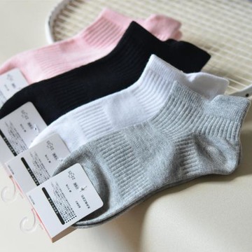 襪神出品無骨運動襪夏季薄款純棉短襪壓力健身瑜伽慢跑女士船襪子