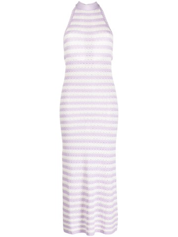 Kitri - Atlanta crochet knit dress - women - Cotton/Viscose - S - Purple