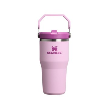 STANLEY 經典系列 IceFlow 手提吸管杯2.0 0.59L / 春櫻粉
