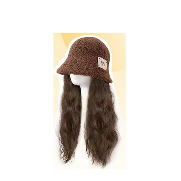 【巴黎精品】現貨+預購 女假髮帽子長假髮透氣假髮片輕量隱形增髮量假髮接髮-漁夫帽水波紋波浪捲蓬鬆a1hr1