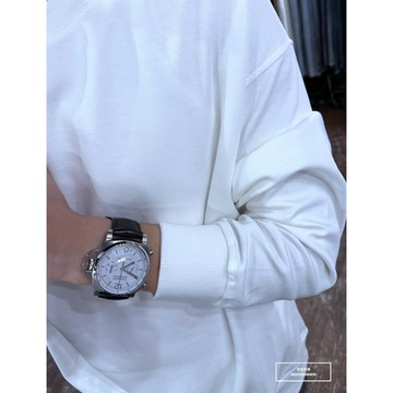 E7th.厚磅素面單色大學T-白(E7SB55102309)