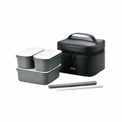 サーモス フレッシュランチボックス DJF-1800 BK ブラック [THERMOS]