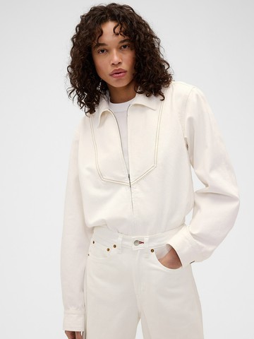 Gap × Victoria Beckham 拉鍊牛仔襯衫