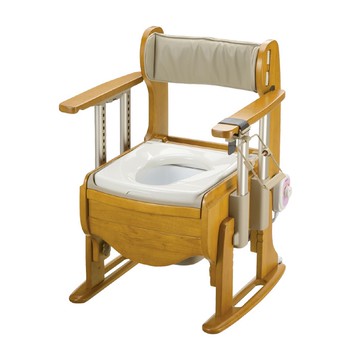 【海夫健康生活館】日本 木製 舒適座 優座 便座便盆椅 暖房型(HEFR-37)